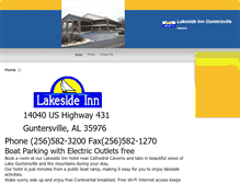 Tablet Screenshot of lakesideinn431.com